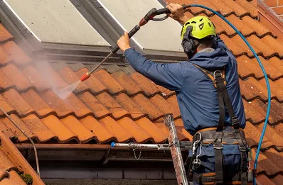 Démoussage et hydrofuge de toiture au Mas